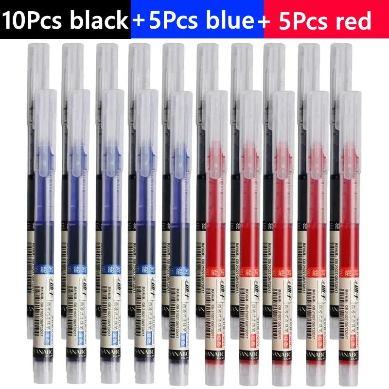 3/10/50/100PCS Color Gel Pens set,0.5mm Fine Tip Ballpoint Pen for Drawing Pens for Writing Office Accessories Back To School