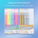 105Color Hand Account Gel Pen Languo Morandi Retro Pen Large-Capacity Color Handbook Pen For Student Painting Graffiti Writting