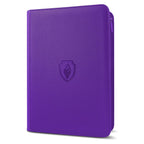 9 Pocket Zipper Card Binder, 360 Trading Card Holder Book, Premium PU Cover Zip Binder for Cards, Durable Side Loading Card