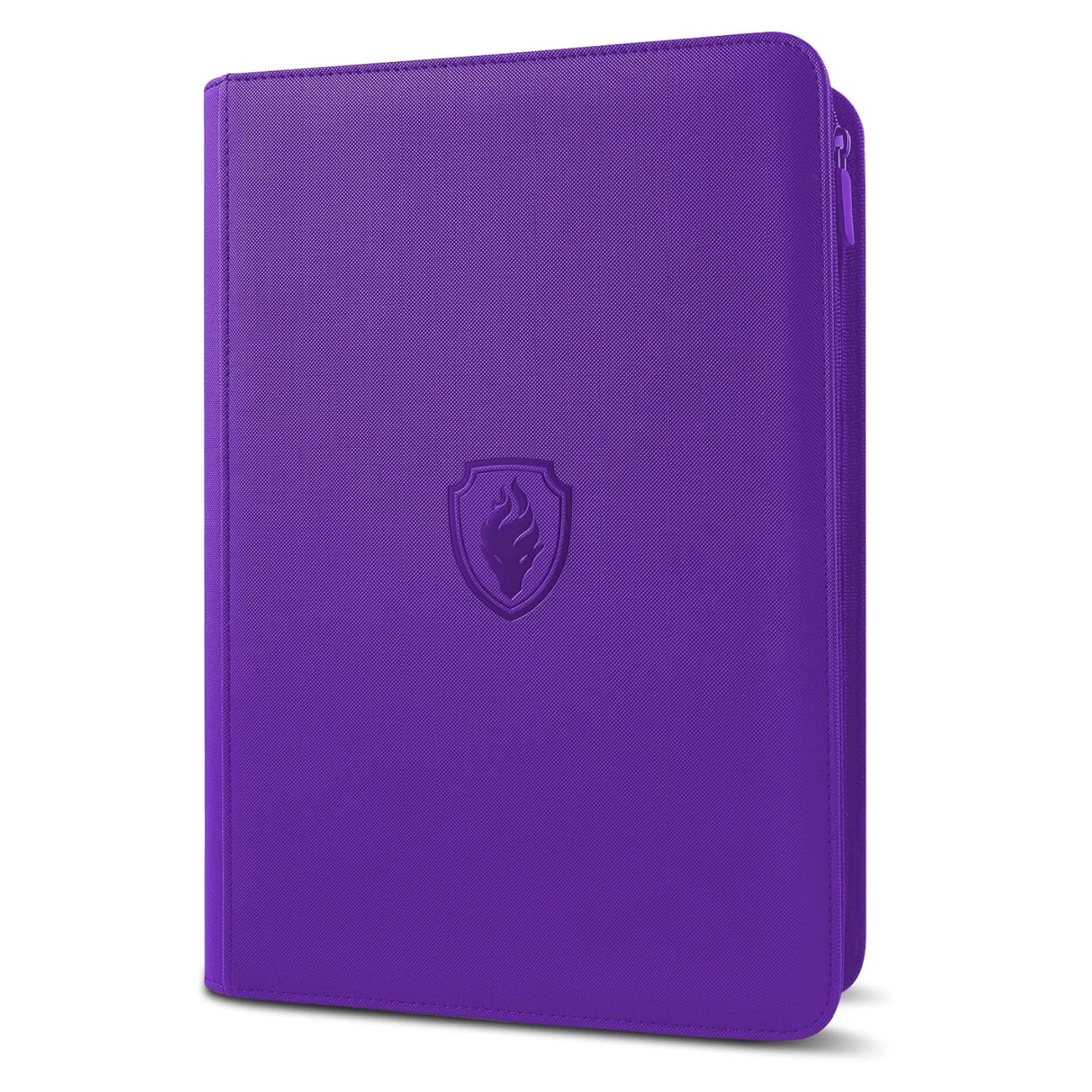 9 Pocket Zipper Card Binder, 360 Trading Card Holder Book, Premium PU Cover Zip Binder for Cards, Durable Side Loading Card