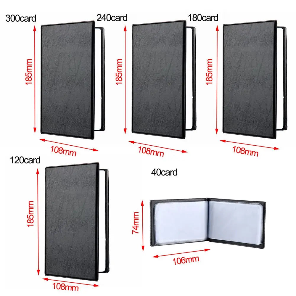 Artificial Leather 40/120/180/240/300 Cards ID Credit Card Holder Book Case Organizer Business  Cards ID Credit Card Holder Case