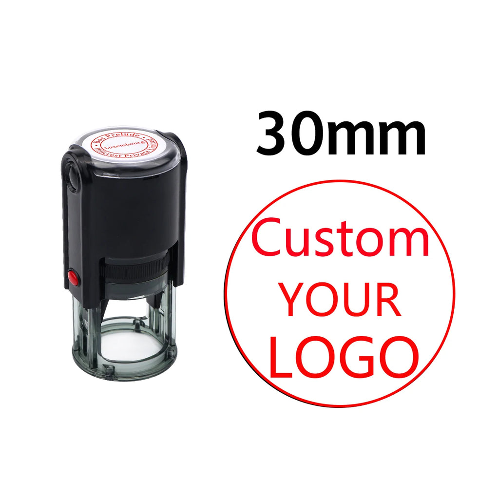 Custom Self-Inking Stamp With Your Own Logo,Photosensitive Ink / Rubber Stamp,Personalize Your Logo Multiple Ink Color Option