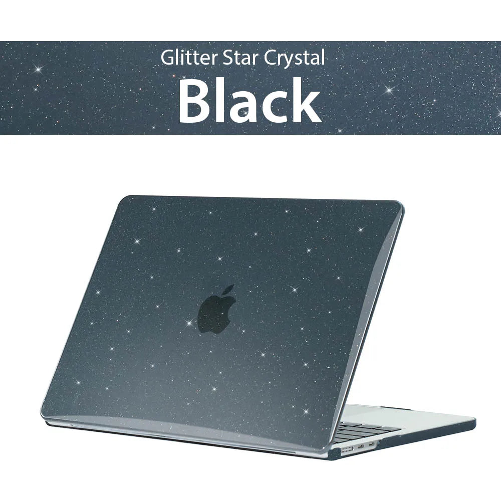 Glitter Laptop Case For Macbook 15 A1707 A2941 A2141 Laptop Case For Apple Macbook Case Bag For Air 13 A2681 A2337 A1466 A2338