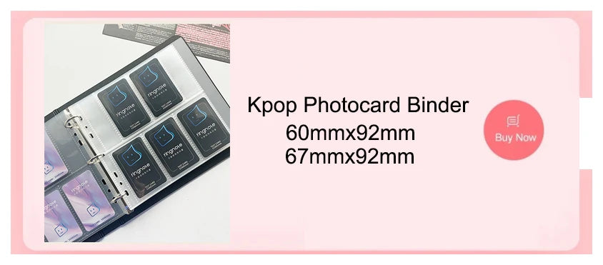A5 3 Ring Photocard Binder Glitter with Magnetic Button Ins Photo Album Kpop Card Binder 1 2 4 Pocket Sleeves 4×6 10×15 PVC Free