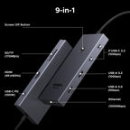 UGREEN 10Gbps USB C HUB 4K60Hz Type-C to HDMI RJ45 PD100W SD&TF USB Adapter for Macbook iPad Samsung Laptop Accessories Docking