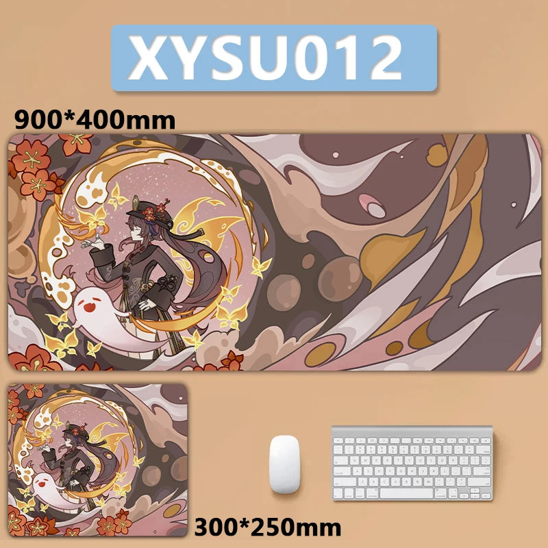 Anime Game Furina Neuvillette Mavuika Wanderer Raiden Columbina XXL Large Genshin Impact Mouse Pad Keyboard Desk Mat Mousepad
