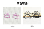 20pcs Cute Cat Claw Paper Clips Creative Pink Black Metal Paperclip Cartoon Bookmark Binder Office Stationery Binding Supplies