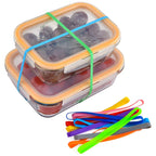 10PCS Silicone Rubber Bands Large Multicolor Elastic Rubber Wrapping Bands For Notebook Office Outdoor Gear Gifts Packing Christ