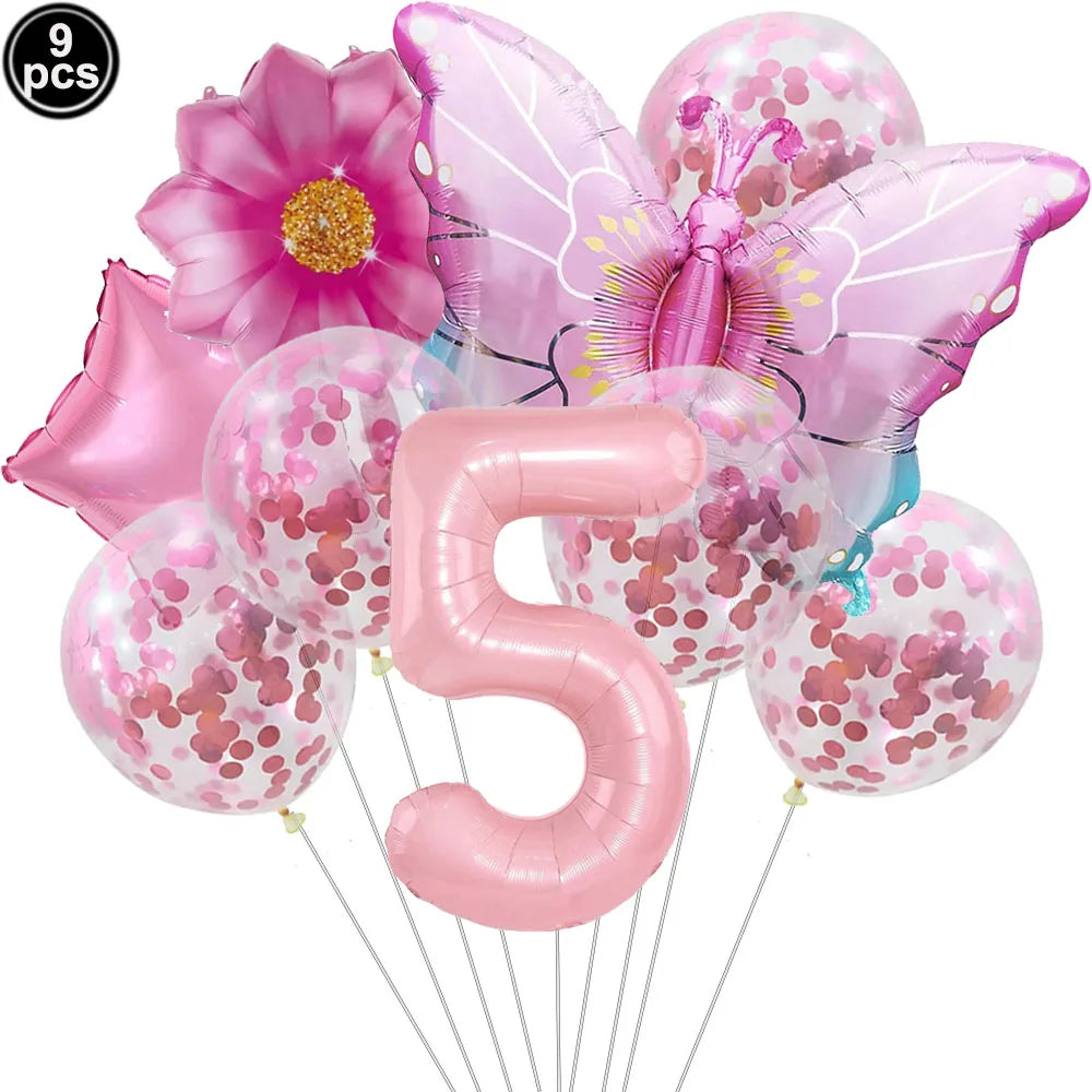 Butterfly Birthday Party Decoration Disposable Party Plates Cup Napkin Tablecloth Butterfly Knìfe Birthday Decoration Baby Showe