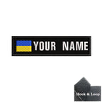 1PC 10cmX2.5cm Custom Name Flag Patch Stripes Badge Iron On Or Hook Loop Armband Germany Luxembourg Armenia Serbia Singapore