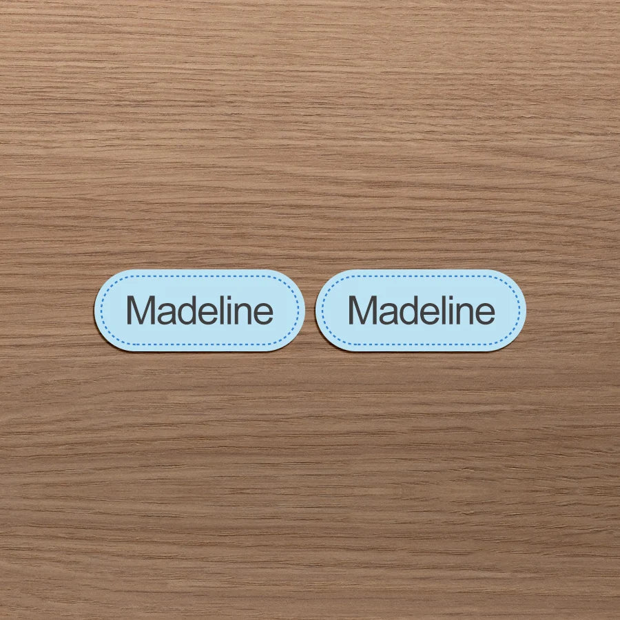 Personalized Sewing Labels for Clothes,School Uniforms,Custom Name Iron-on Fabric Tags,Cotton Material,Machine Washable
