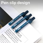 DELI Smooth Writing Ballpoint Pens 0.7mm Black and Blue Ink Pens 12PCS Pack of Retractable Ball Pen for Office School Home