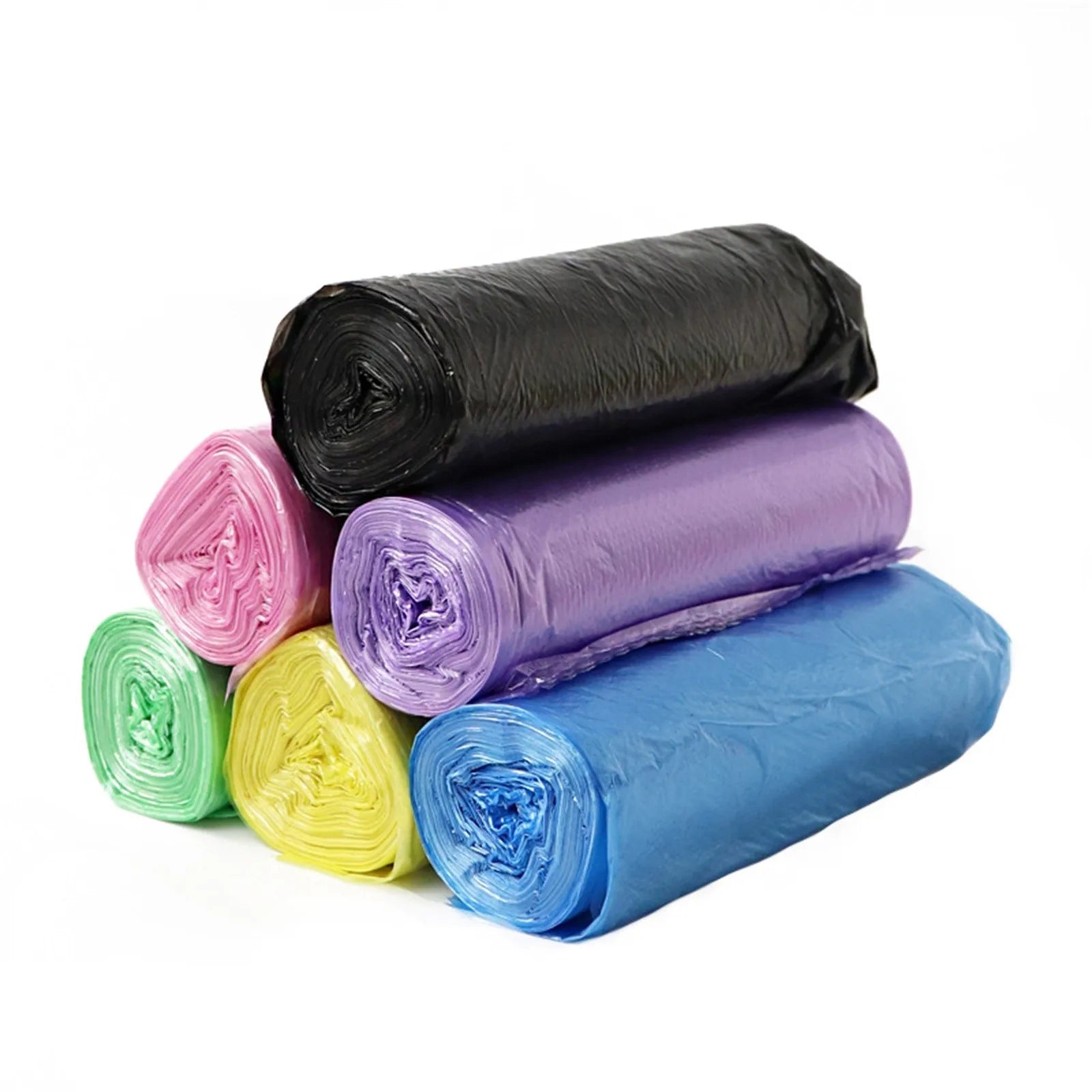 Rolls/100 Counts Disposable Small Garbage Bags Portable PE Rubbish Bags for Kitchen Bedroom Outdoor Protable Trash Bag