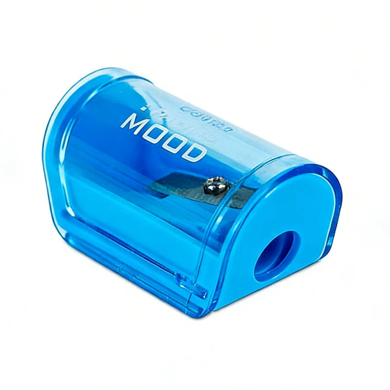 1PC Candy Color Transparent Pencil Sharpener - Plastic Standard Pencil Cutter for School Office Art Supplies