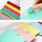 A4 Organ Folder 5 Layers Macaron Colors File Manager Storage Simple Folder for Student School and Office Stationery Supplies