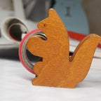 Whale Design Ergonomic Tape Holder For Office Home School Wooden Tape Cutter Desktop Tape Dispenser Animal Shaped Squirrel