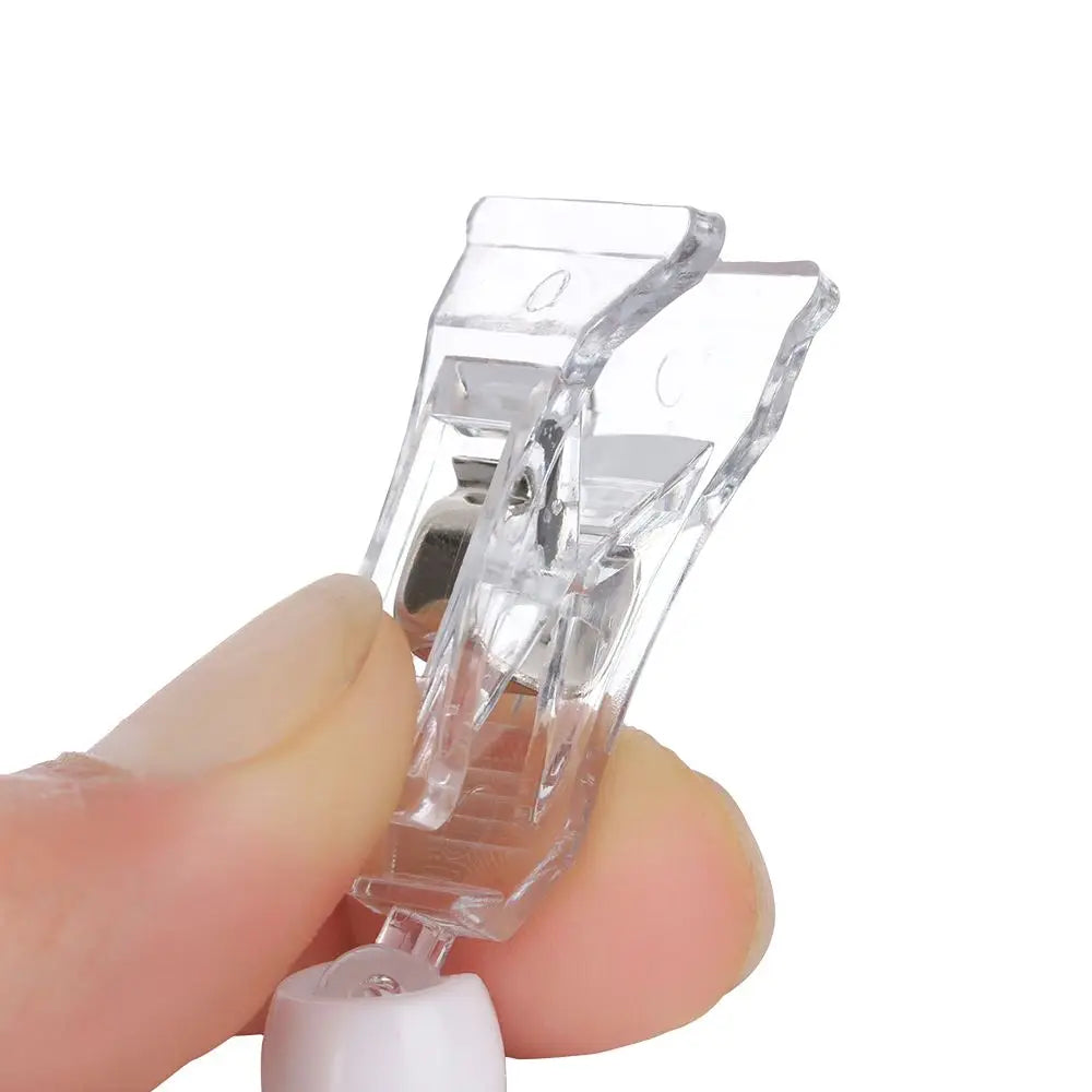 Transparent Clip Plastic Double Clip Adjustable Sign Card Display Holder Advertising Folder Clamp Office School Binding Supplies