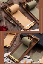 Vintage Sticky Note Clip Hanging Roll Paper Sticky Note No Sticky Ins Wind Board Note Blank Notepad Message Pad
