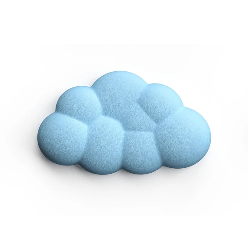 Cloud Shape Wrist Rest Pad Soft  PU Material Anti-Slip Rubber Base Memory Foam for 100 Keys 87 Keys 68keys Keyboard Mousepad