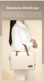 Laptop Bag Women Slim Briefcase Notebook Carring Case for MacBook Air 13 Pro 14 M4 Huawei Matebook Lenovo Acer Xiaomi 15.6 inch