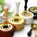 DIY Sealing Wax Spoon Bead Melting Heater Lacquer Furnace Solid Wood Stove Seal Supplies For Stamp Wax Stamp Craft Wedding Gifts