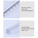 Creative 15/20/30CM Straight Ruler Transparent Acrylic Scale Ruler Cube Ruler Students Gift