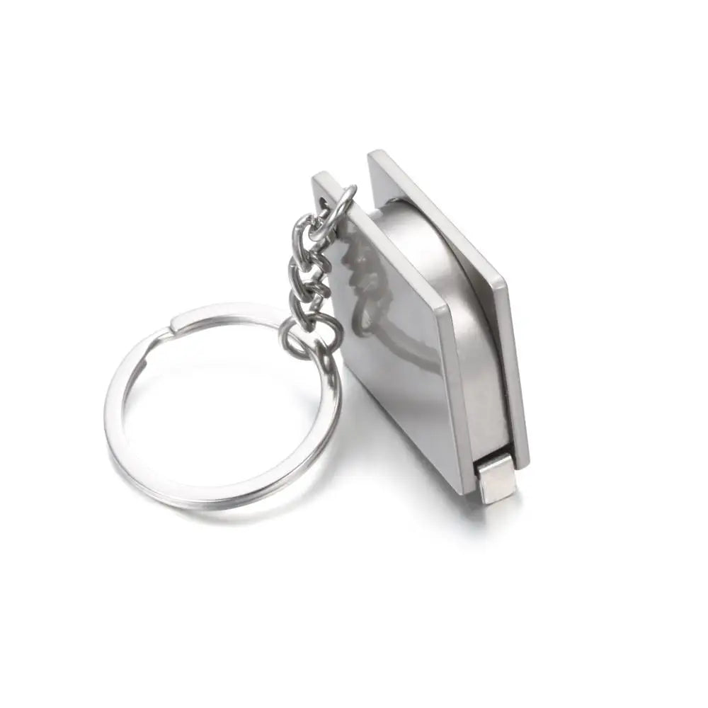 Keyring Measure  Keychain  Retractable Ruler Gauging Tool Measuring Tools Tape Measures