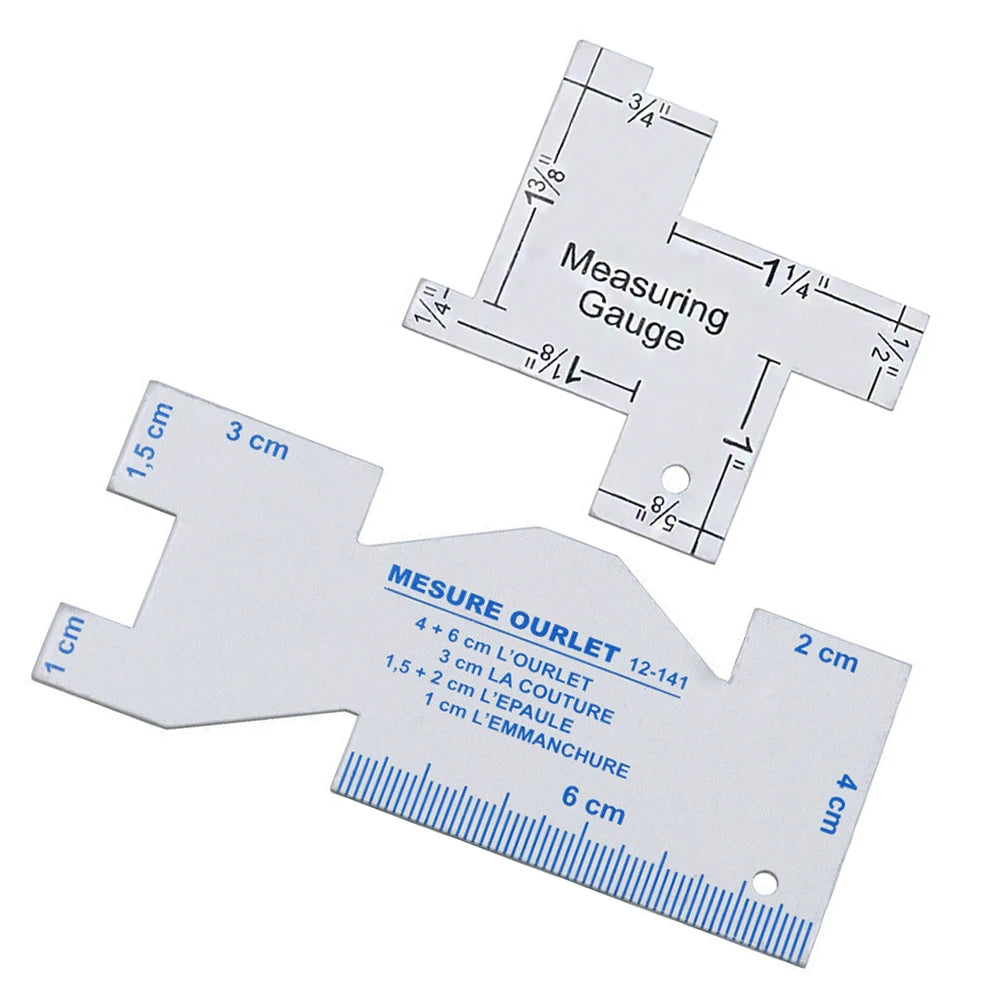 1/2pcs Precision Seam Measuring Gauge Quilting Ruler Template Sewing Ruler Patchwork Sewing Quilting Craft Accessories Tools