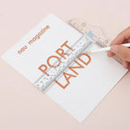 1PC 6 inches T-Square Ruler Clear Acrylic Inches And Metric Measurements Straight Ruler DIY Drawing Tool Art Supplies Stationery