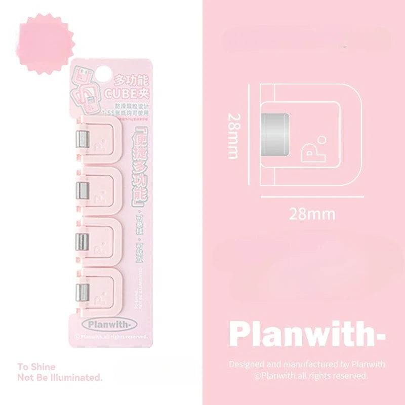 Multifunctional Mini Clip Jelly Color File Holder Note Organizer Adorable Desk Accessory for Papers Exam Sheets Cute Stationery