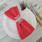 Set of 6 Cotton Dinner Cloth Napkins 30x45cm Soft Washable Perfect for Weddings Parties Christmas Birthdays and Family Gathering