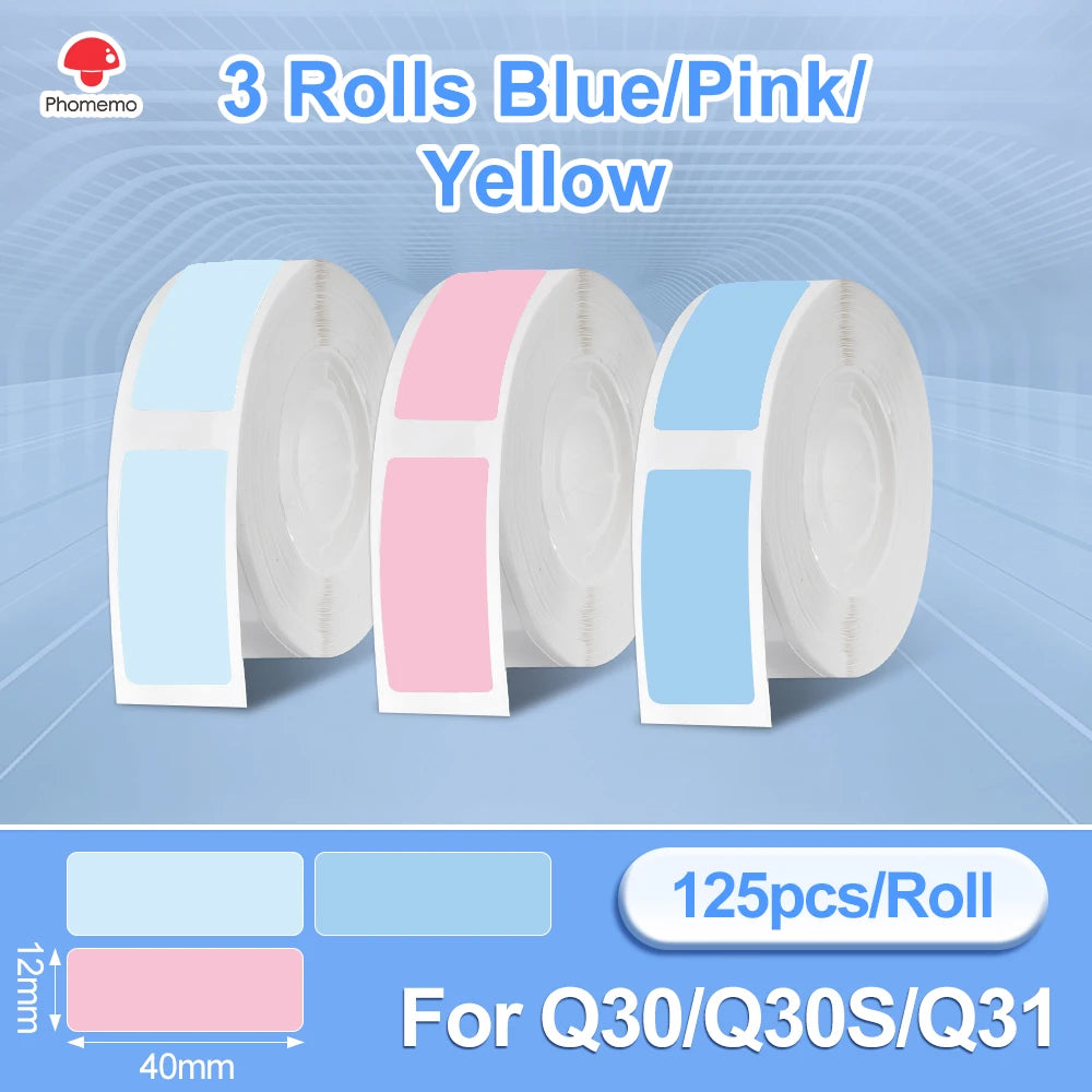 Phomemo Q30 Bluetooth Label Maker, Thermal Sticker Maker with 1 Roll Free Label, Available for Small Business/Home Organization