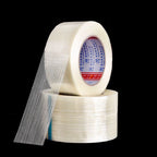 25/50 meters Glass Fiber Tape Strong Industrial Strapping Packaging Fixed Bundled Transparent Seal Adhesive Tape