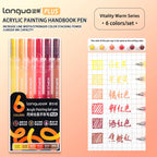 Languo 6/24/36/54/72/90 colors Acrylic Painting Handbook Pens Multi-Color Gel Pen Student Neutral Pen Writing Marker Stationery