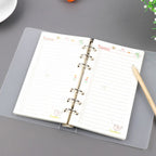 Creative transparent twill pp binder shell a6 a5 six-hole b5 nine-hole folder