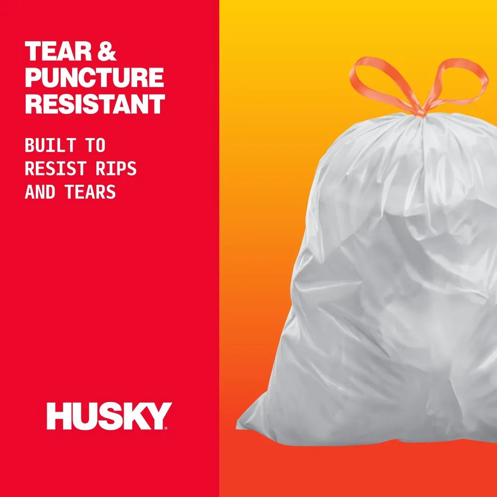 13 Gallon Tall Kitchen Drawstring Bags, 120 Bags, Strong Trash Bags for Wastebasket, Heavy Duty Garbage Bags for Home, Office, Kitchen Can Liners