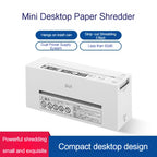 Low-Power Battery Electric Paper Shredder for Office And Household Mini Convenient Document Miniature Long Strip Shredder