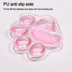 Mouse Pad Wrist Rest Transparent Wrist Guard Cute Cat's Paw Shaped Mouse Pad Non Slip Protection Hand Support Desktop Laptop