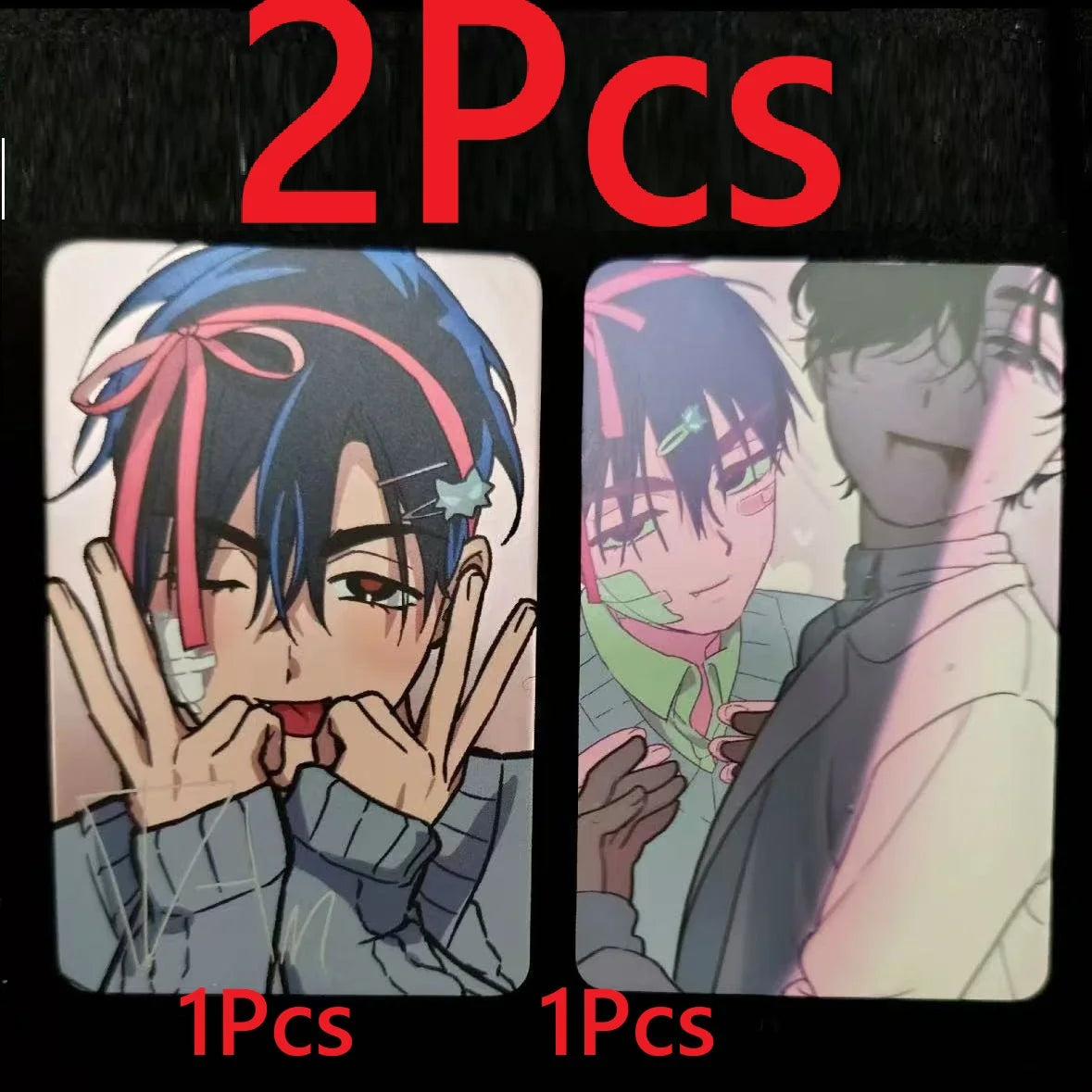 2Pcs/Set 2026 Alien Stage TV Anime Card Ivan Till Cosplay Rounded Corners LOMO Card Postcard Christmas Gifts Girls