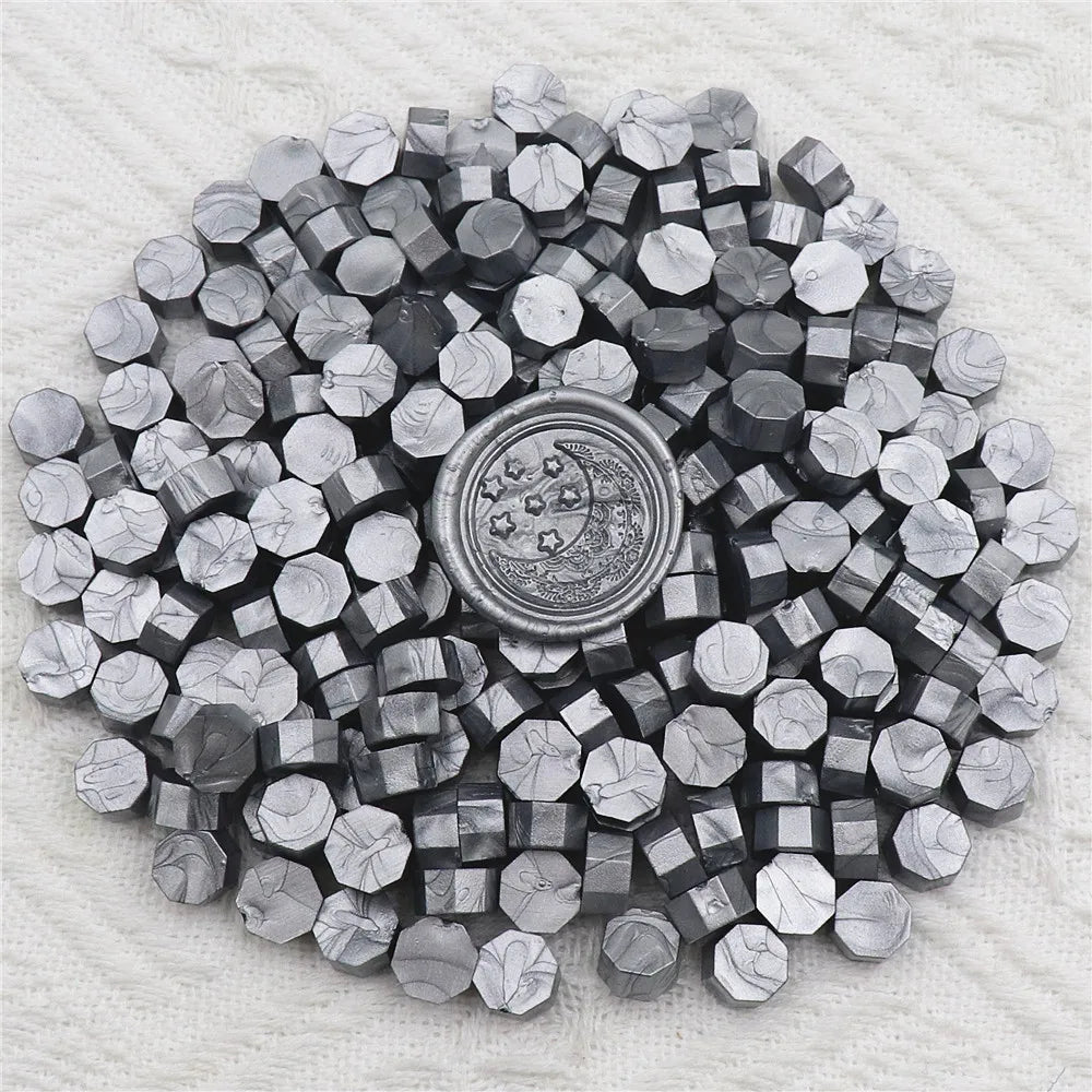 200pcs Octagon Sealing  Wax Beads for Wax Seal Stamp for Scrapbooking Cards Envelopes Wedding Invitations Gift Packaging