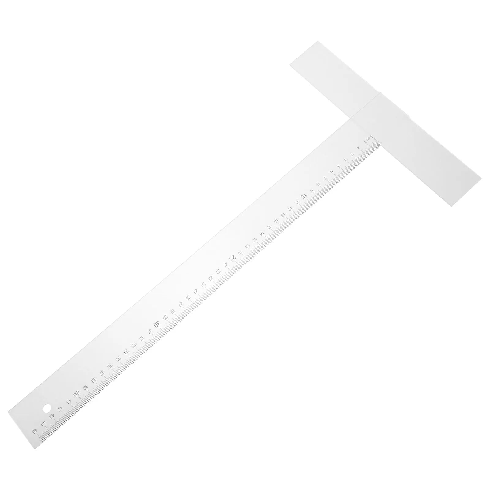 T Ruler 18 Inch Sturdy Crafting Square Lightweight Drafting Parallel Woodworking Measuring Tool Portable Precision Carpenter