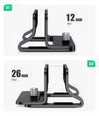 UGREEN Vertical Laptop Stand For MacBook Pro Aluminum Portable Notebook Stand Laptop Support MacBook Air Pro Tablet Phone Stand
