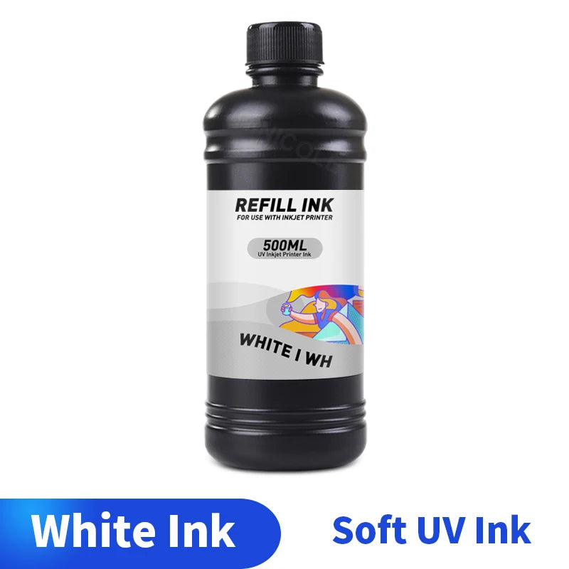 HINICOLE 500ml LED UV Ink 1000ml For Epson L800 L805 L1800 R280 R290 R330 1390 1400 1410 For DX5 DX6 DX7 Universal UV Printer