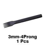 WUTA 1 Piece Diamond Point Black Pricking Iron Leather Chisel Leather Craft Hole Punch Tools Stitching Tools 3/4mm Available