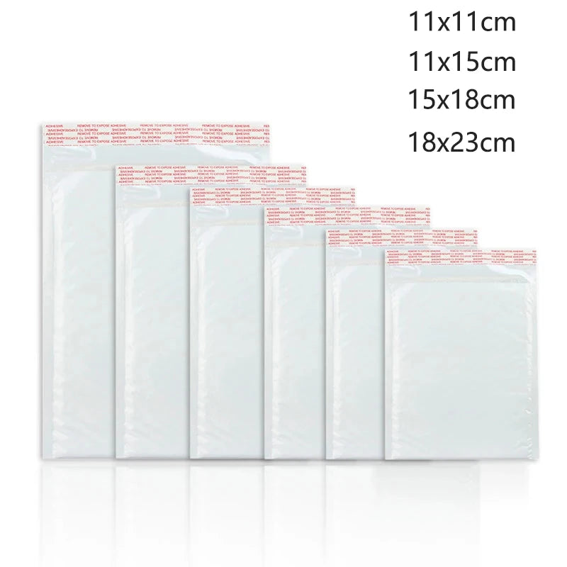10-50Pcs Bubble Envelopes White Foam Shipping Bags Poly Bubble Mailers Pad Self Seal Packing Bags 11cm 15cm 23cm Wholesale