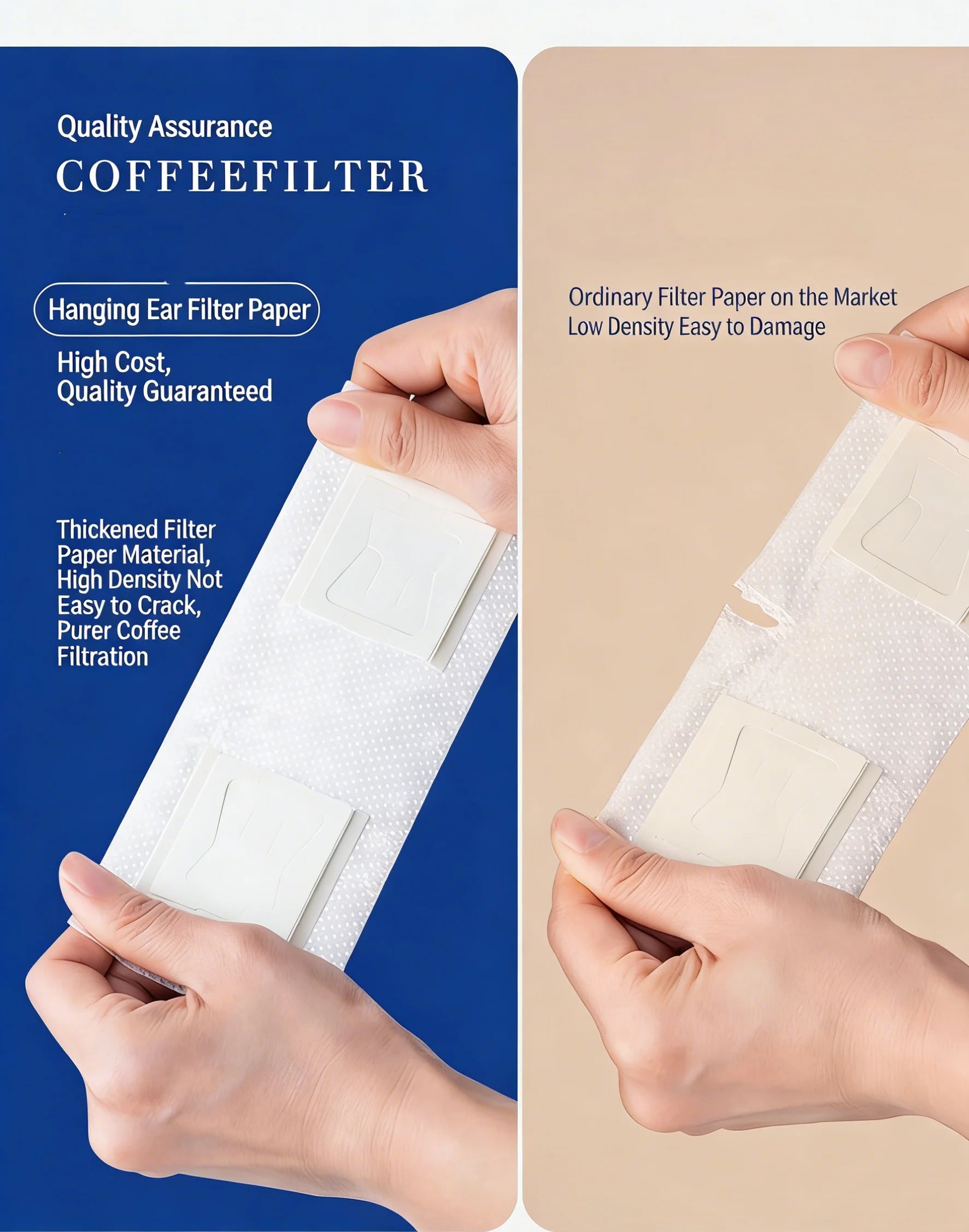 Disposable Coffee Filter Bags Portable Drip Coffee Paper Pack Hanging Ear Espresso Coffee Accessories Tea Brewing Tools