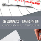M&G Compass Drawing Tool Metal Geometric Protractor Engineering Protractor Drawing Tool, Suitable for Students and Carpenters
