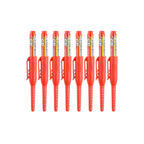 4-40Pcs White/Black/Blue/Red 45mm Deep Hole Marker Pens Long Nib Head Carpenter Pen Waterproof for Measuring Woodworking Office