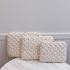 1 Pc Chic Flower Print Quilted  Laptop Bag 11 Inch/14 Inch/15 Inch Computer Bag Protection Case Laptop Sleeve Computer Case Bag