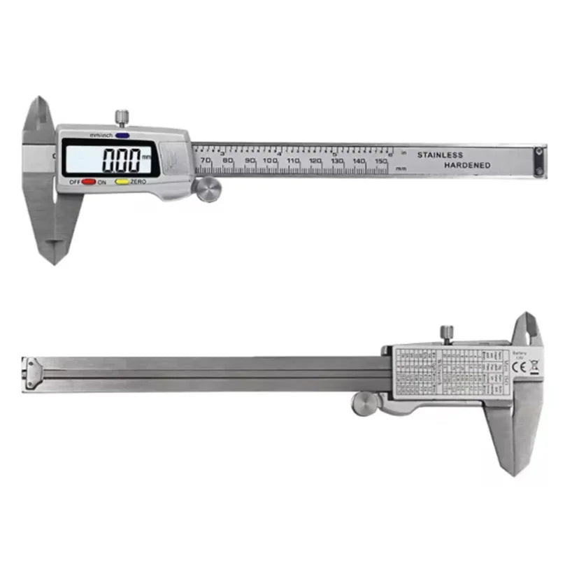 Stainless Steel Digital Vernier Calipers, Messschieber Paquimetro Measuring Instruments, Measuring Tools, 6 ", 150mm